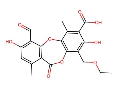 Cetraric acid structure