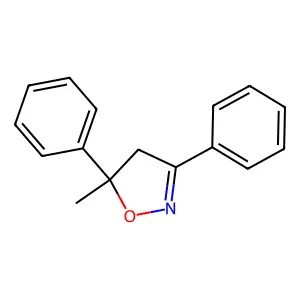4,5-Dihydro-5-methyl-3,5-diphenylisoxazole structure