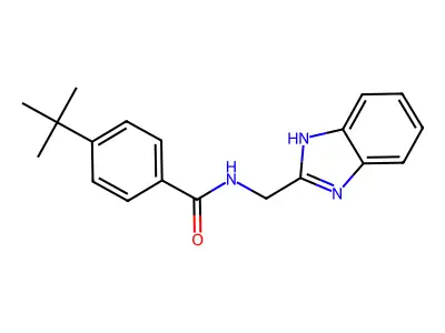 N-(1H-benzimidazol-2-ylmethyl)-4-tert-butylbenzamide structure