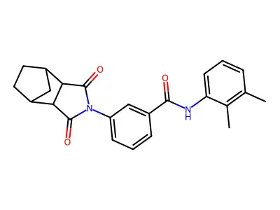 N-(2,3-dimethylphenyl)-3-(3,5-dioxo-4-azatricyclo[5.2.1.0~2,6~]dec-4-yl)benzamide structure