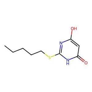 2-(Pentylsulfanyl)pyrimidine-4,6-diol structure