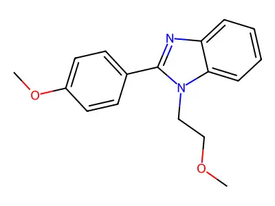 1-(2-methoxyethyl)-2-(4-methoxyphenyl)-1H-benzo[d]imidazole structure
