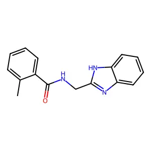 N-(1H-benzimidazol-2-ylmethyl)-2-methylbenzamide structure