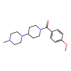 (4-Methoxyphenyl)[4-(4-methylpiperazin-1-yl)piperidin-1-yl]methanone structure