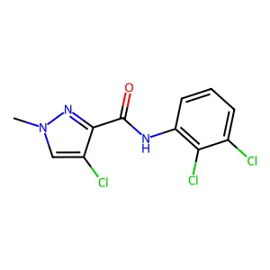 4-chloro-N-(2,3-dichlorophenyl)-1-methyl-1H-pyrazole-3-carboxamide structure