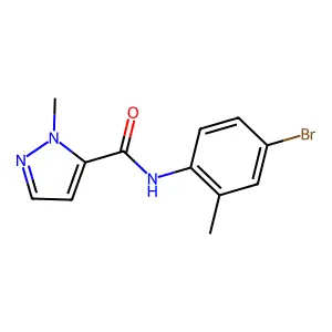 N-(4-bromo-2-methylphenyl)-1-methyl-1H-pyrazole-5-carboxamide structure