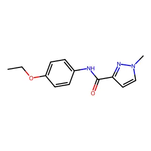 N-(4-ethoxyphenyl)-1-methylpyrazole-3-carboxamide structure