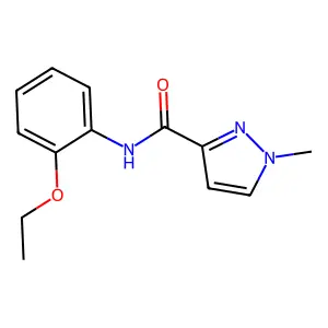 N-(2-ethoxyphenyl)-1-methyl-1H-pyrazole-3-carboxamide structure