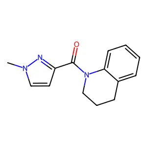 (3,4-dihydroquinolin-1(2H)-yl)(1-methyl-1H-pyrazol-3-yl)methanone structure