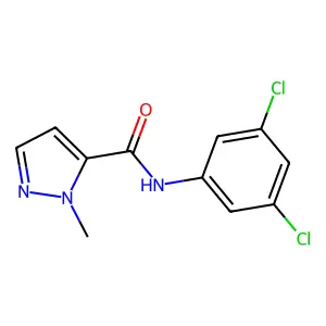 N-(3,5-dichlorophenyl)-1-methyl-1H-pyrazole-5-carboxamide structure