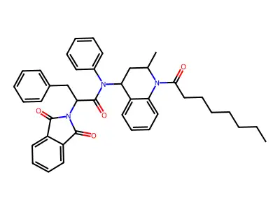 2-(1,3-dioxo-1,3-dihydro-2H-isoindol-2-yl)-N-(2-methyl-1-octanoyl-1,2,3,4-tetrahydro-4-quinolinyl)-N,3-diphenylpropanamide structure