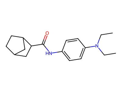 N-[4-(diethylamino)phenyl]bicyclo[2.2.1]heptane-2-carboxamide structure