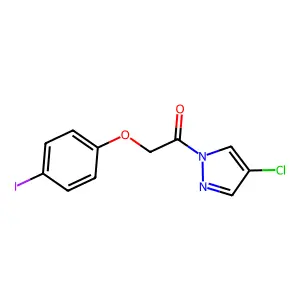 1-(4-Chloropyrazol-1-yl)-2-(4-iodophenoxy)ethanone structure