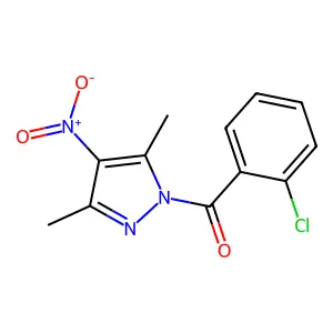 (2-Chlorophenyl)-(3,5-dimethyl-4-nitropyrazol-1-yl)methanone structure
