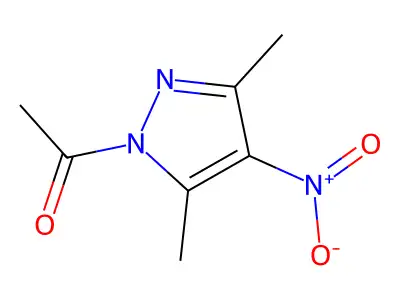 1-(3,5-dimethyl-4-nitro-1H-pyrazol-1-yl)ethan-1-one structure