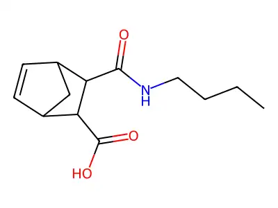 3-(Butylcarbamoyl)bicyclo[2.2.1]hept-5-ene-2-carboxylic acid structure