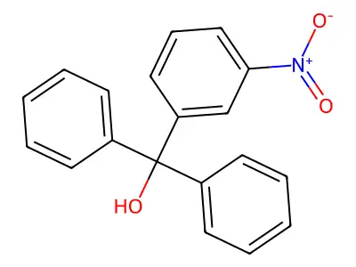 (3-Nitrophenyl)-diphenylmethanol structure