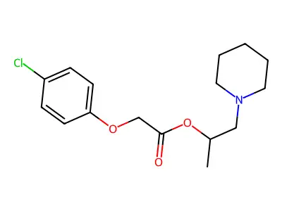 1-(Piperidin-1-yl)propan-2-yl (4-chlorophenoxy)acetate structure
