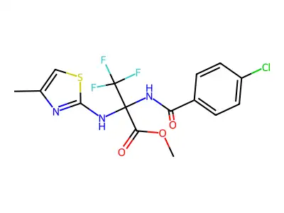 C15H13ClF3N3O3S structure