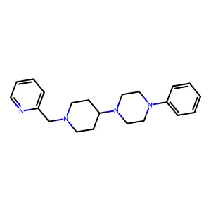 1-Phenyl-4-[1-(pyridin-2-ylmethyl)piperidin-4-yl]piperazine structure