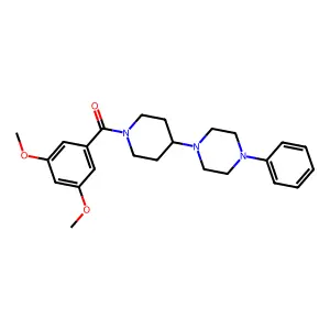 (3,5-Dimethoxyphenyl)-[4-(4-phenylpiperazin-1-yl)piperidin-1-yl]methanone structure
