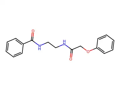 N-{2-[(phenoxyacetyl)amino]ethyl}benzamide structure