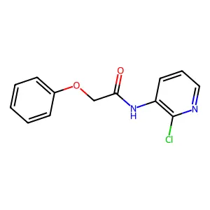 N-(2-chloropyridin-3-yl)-2-phenoxyacetamide structure