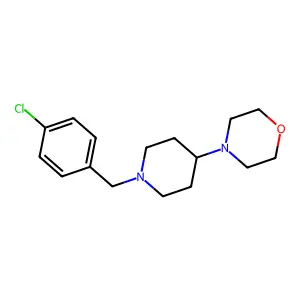 4-[1-(4-Chlorobenzyl)-4-piperidinyl]morpholine structure