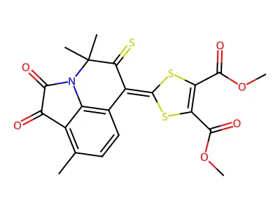 C21H17NO6S3 structure
