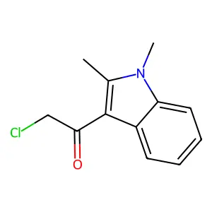 2-chloro-1-(1,2-dimethyl-1H-indol-3-yl)ethanone structure