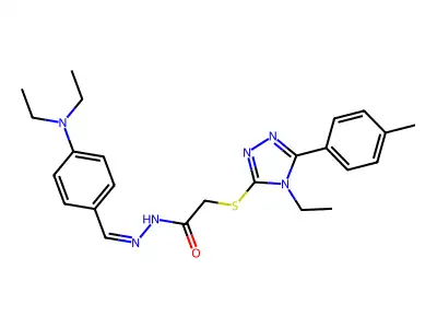 C24H30N6OS structure