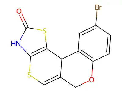 C13H8BrNO2S2 structure
