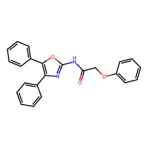 N-(4,5-diphenyl-1,3-oxazol-2-yl)-2-phenoxyacetamide structure
