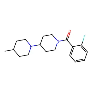 (2-Fluorophenyl)-[4-(4-methylpiperidin-1-yl)piperidin-1-yl]methanone structure