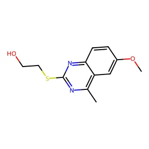 2-[(6-Methoxy-4-methylquinazolin-2-yl)sulfanyl]ethanol structure