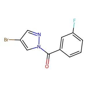 4-bromo-1-(3-fluorobenzoyl)-1H-pyrazole structure