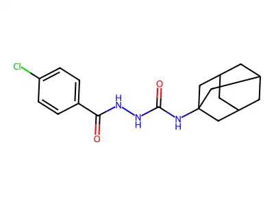 1-(1-Adamantyl)-3-[(4-chlorobenzoyl)amino]urea structure