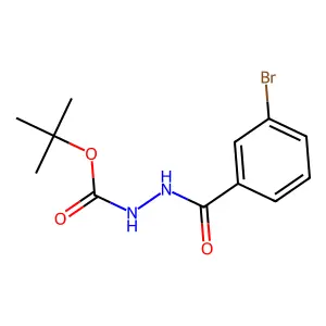 tert-butyl N-[(3-bromobenzoyl)amino]carbamate structure