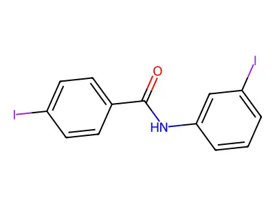 4-iodo-N-(3-iodophenyl)benzamide structure