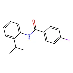 4-iodo-N-(2-propan-2-ylphenyl)benzamide structure