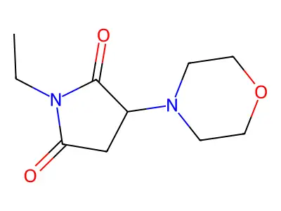1-Ethyl-3-morpholinopyrrolidine-2,5-dione structure