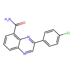 2-(4-Chlorophenyl)-5-Quinoxalinecarboxamide structure