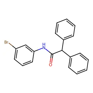 N-(3-bromophenyl)-2,2-diphenylacetamide structure