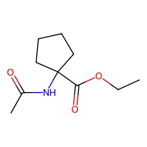 Ethyl 1-acetamidocyclopentane-1-carboxylate structure