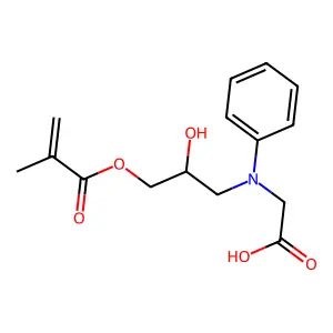 3-((Carboxymethyl)phenylamino)-2-hydroxypropyl 2-methyl-2-propenoate structure