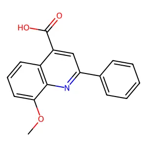 8-Methoxy-2-phenylquinoline-4-carboxylic acid structure