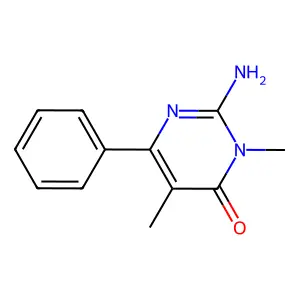 2-Amino-3,5-dimethyl-6-phenylpyrimidin-4(3h)-one structure