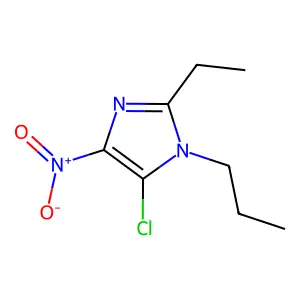 5-Chloro-2-ethyl-4-nitro-1-propyl-1H-imidazole structure