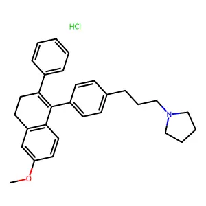C30H33NO.ClH structure
