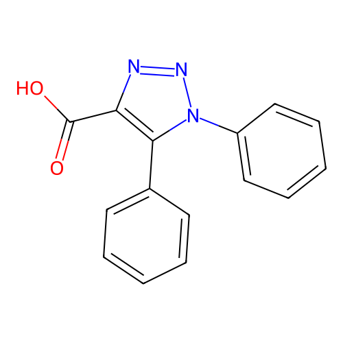 1,5-diphenyl-1H-1,2,3-triazole-4-carboxylic acid structure
